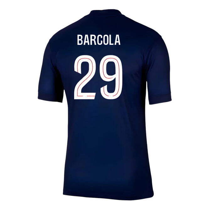 2025-2026 PSG Home Soccer Jersey (Barcola 29) | Professional