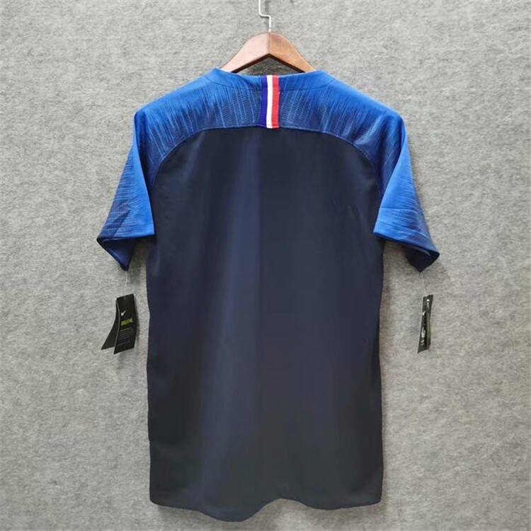 Breathable FRANCE 2018 SOCCER JERSEY HOME BLUE FOOTBALL SHIRT