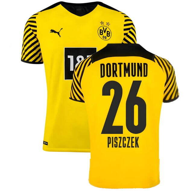 2021-2022 Borussia Dortmund Home Shirt (PISZCZEK 26) Moisture Wicking