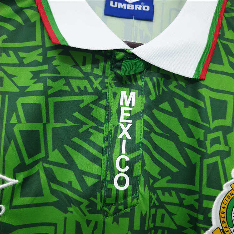 MEXICO RETRO SHIRT 1994 HOME SOCCER JERSEY FOOTBALL SHIRT - Official