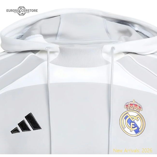 2025-2026 Real Madrid Ubp Doubleknit Hoody (white) - Excellent Value