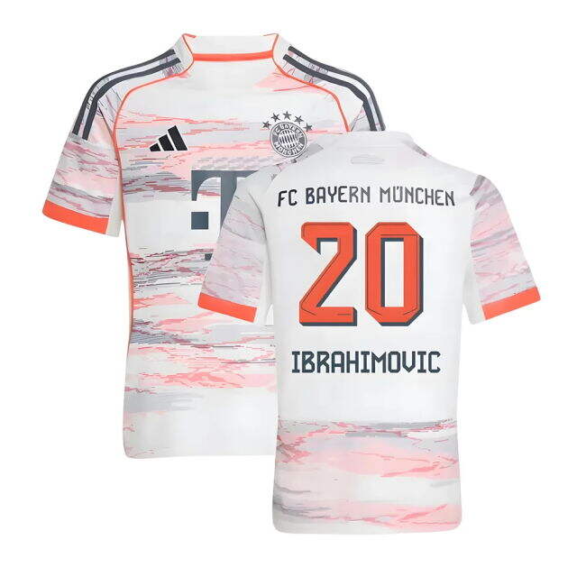 Match Day Bayern Bayern Munich Away Shirt Kids Ibrahimovic #20 Mat...