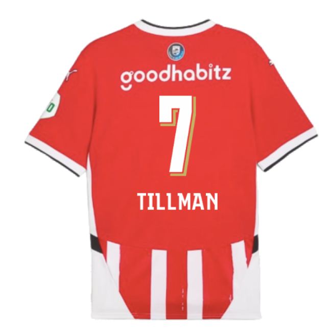 Fervent Red And White Machine Tillman #7 Pro Series Modern Style Shirt