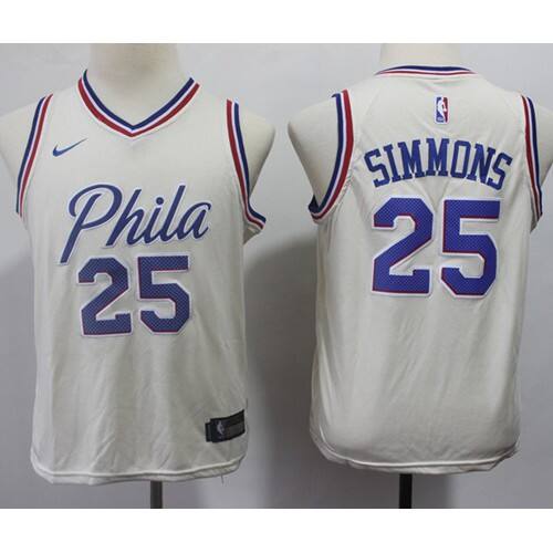 Sixers #25 Ben Simmons Official 2024 City NBA Jersey - Green Swingman