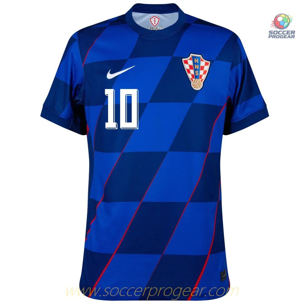 Croatia Away Team Soccer Shirt 2024-25 Edition Modric