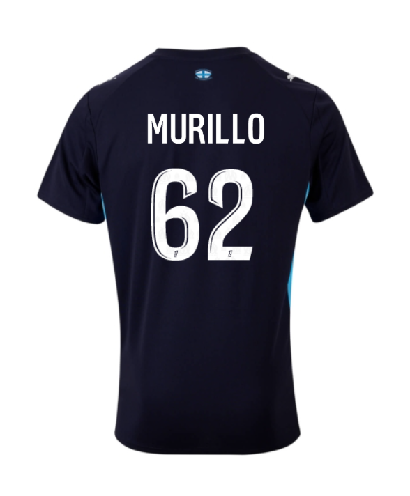 Away Jersey of Marseille Featuring MURILLO 62 for the 25-26 Season