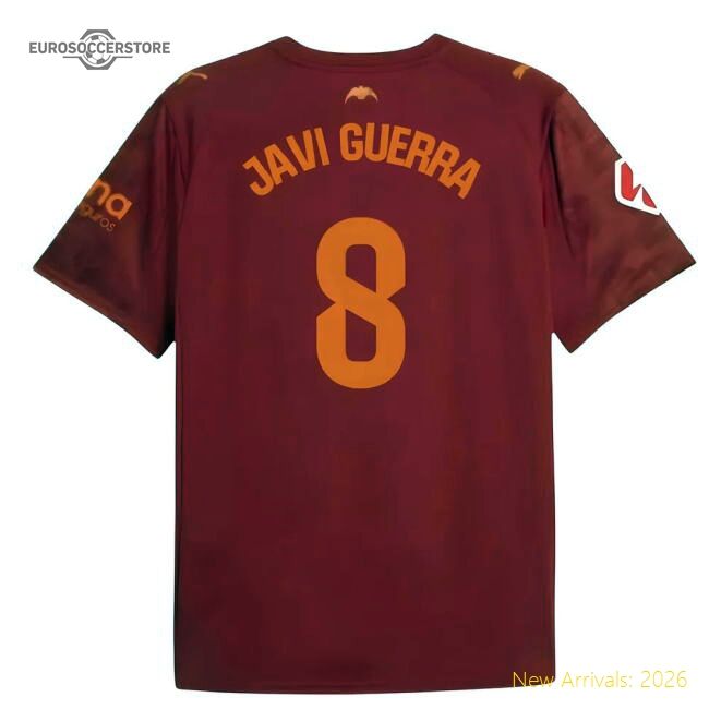Premium 2025-2026 Valencia Away Shirt (Kids) (Javi Guerra 8)