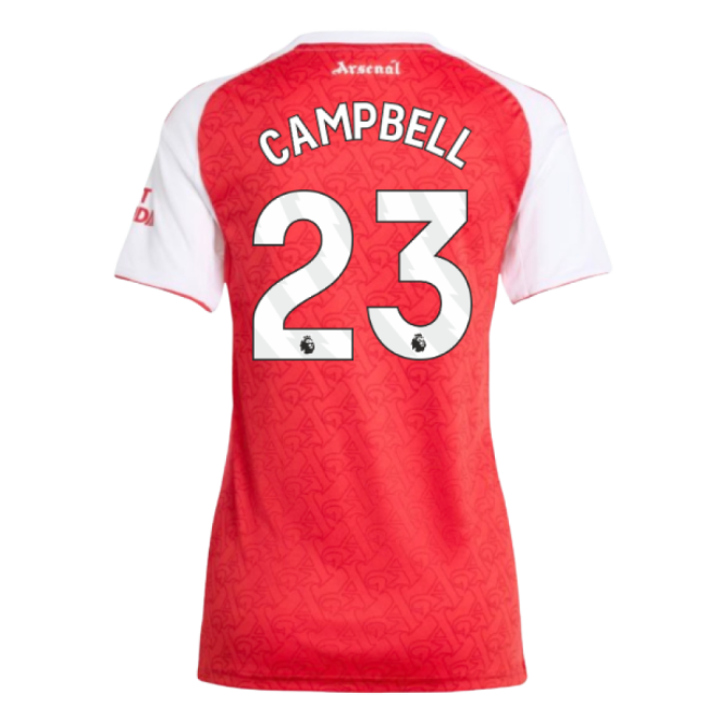 2025-20 Arsenal Home Football Shirt Campbell Name & Number L M Women S
