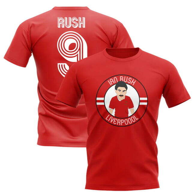 Ian Rush Liverpool Illustration official style T-Shirt