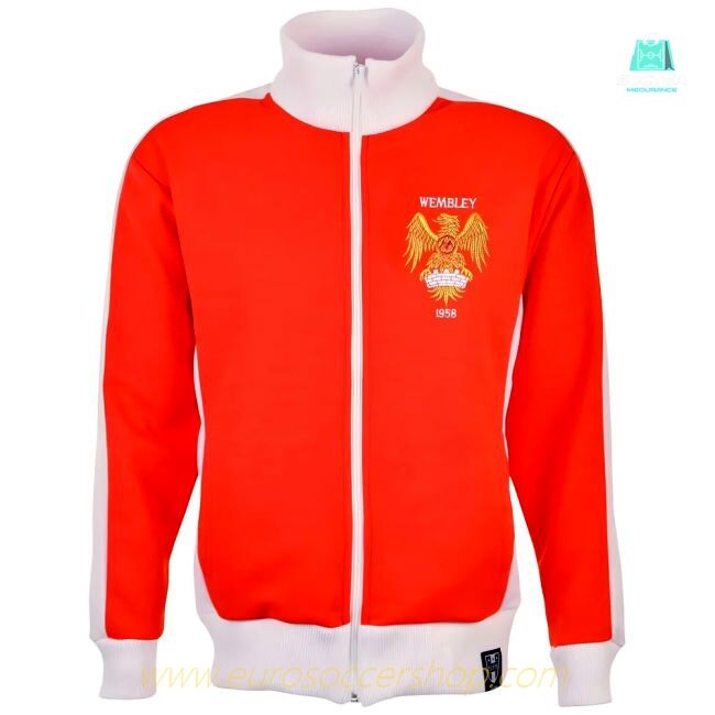 Manchester Reds 1958 style Retro Track Top