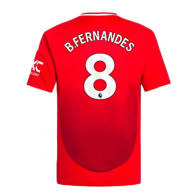 Enthusiastic Football Man Utd Home Mini Kit B Fernandes #8 Authent...