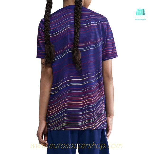 2025-2026 Barcelona Academy Pro Pre Match Shirt (Blue) - Kids