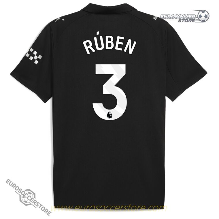 RÚBEN 3 Manchester City Away Jersey for the 25-26 Season