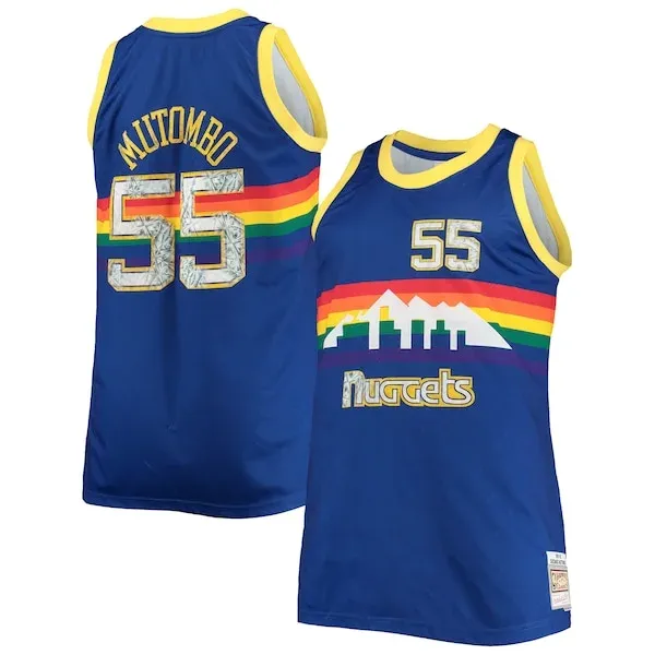 Dikembe Mutombo DEN Swingman Jersey - modern premium - Blue athletic