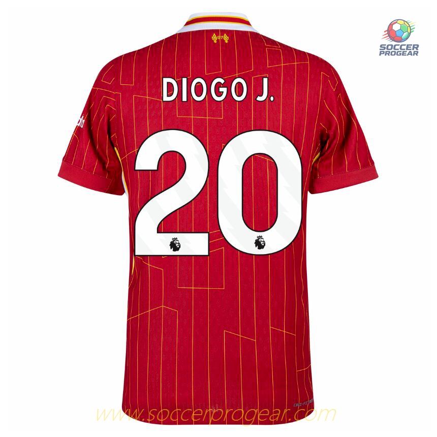 Liverpool Home Soccer Shirt 2024-25 Edition Diogo Jota