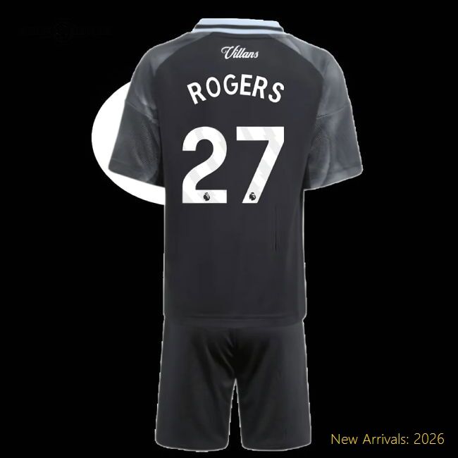 Official 2025-2026 Aston Villa Away Mini Kit (rogers 27) - Premium