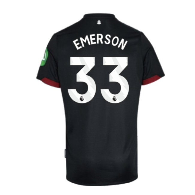 Football West Ham Away Shirt Kids Emerson #33 Official Licensed Fa...