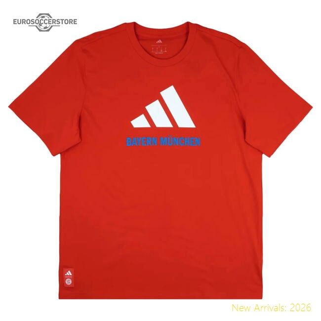 Elite 2025-2026 Bayern Munich Seasonal Graphic Tee (red) (luis Diaz