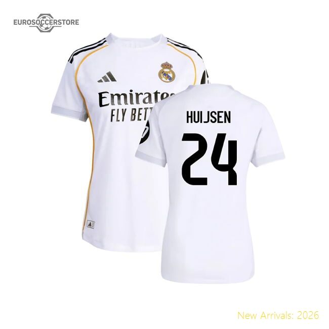 2025-2026 Real Madrid Authentic Home Kit (womens) (huijsen 24)