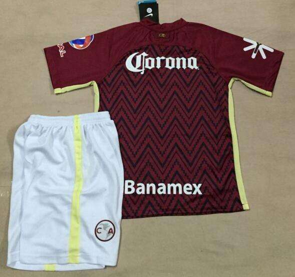 Comfort Fit Kids Club America 2016-17 Red Away Soccer KitsShirtShorts