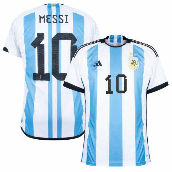 Argentina World Cup 2022 Home MESSI Soccer Jersey Football Shirt -