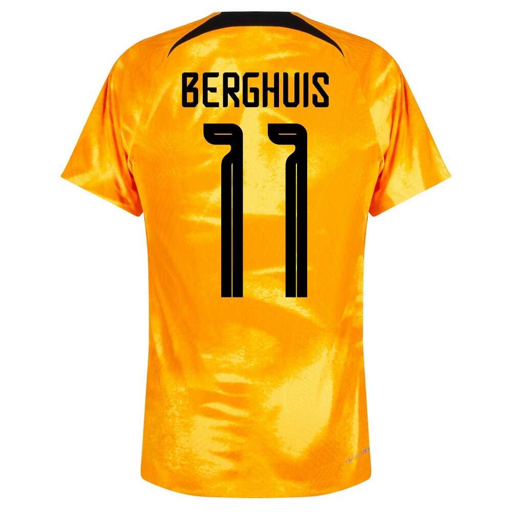 NETHERLANDS Authentic WORLD CUP 2022 HOME JERSEY BERGHUIS