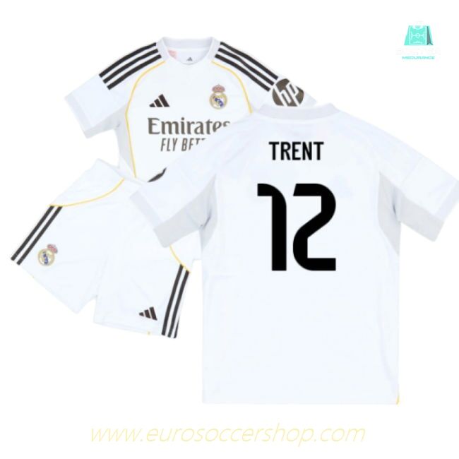 2025-2026 Real Madrid Home Youth Kit (Trent 12)