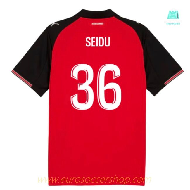 2025-2026 Stade Rennais Home Shirt (Seidu 36)