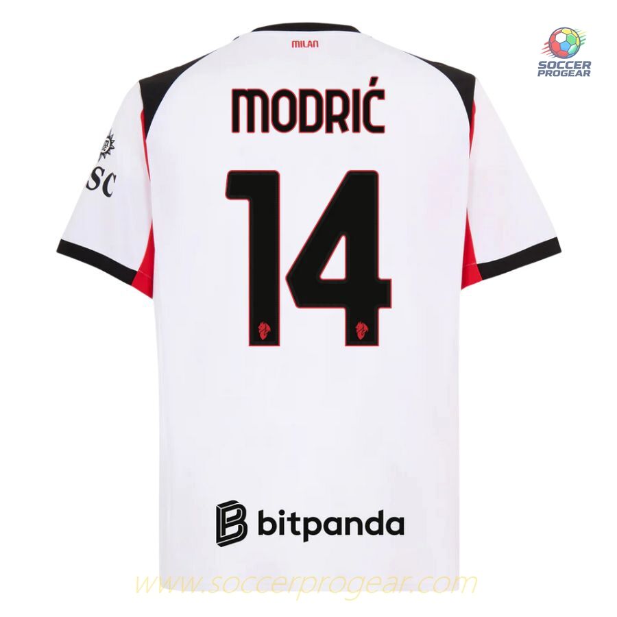 AC Milan Children Away Football Soccer Jersey Football Jersey 2025/26 Collection Modric