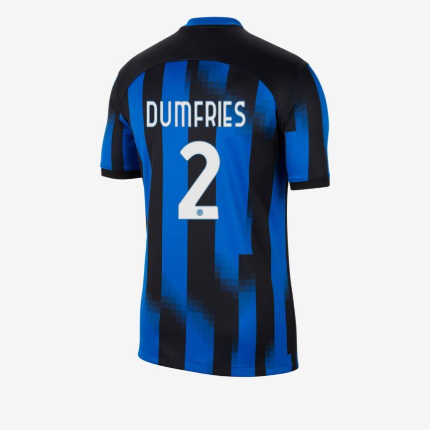 23-24 Season Inter Milan Home Jersey Version 2 for DUMFRIES