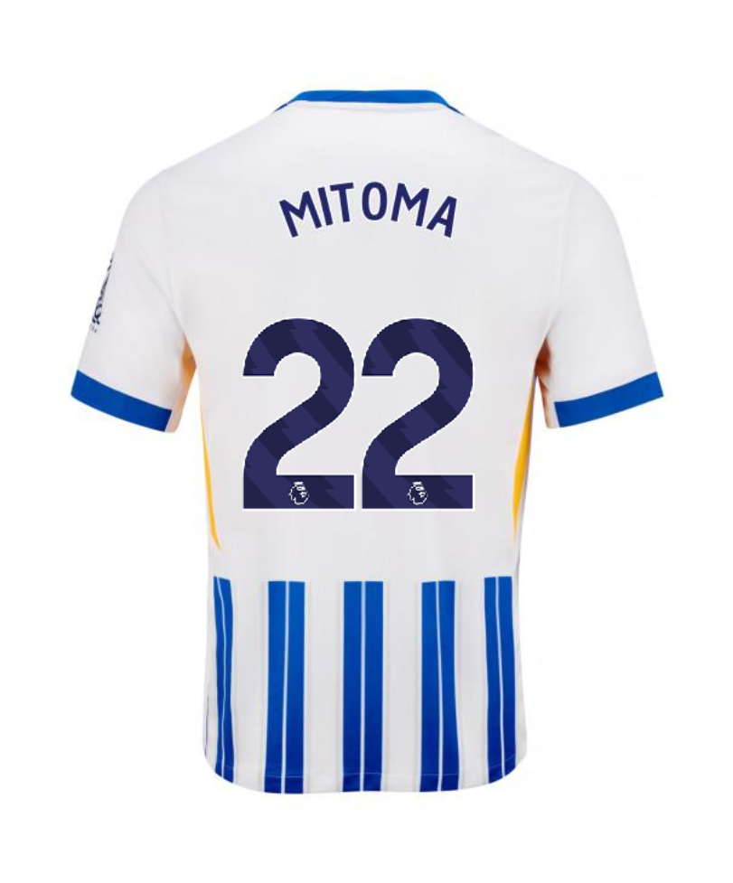 Brighton Hove Albion 24-25 Home Jersey MITOMA 22