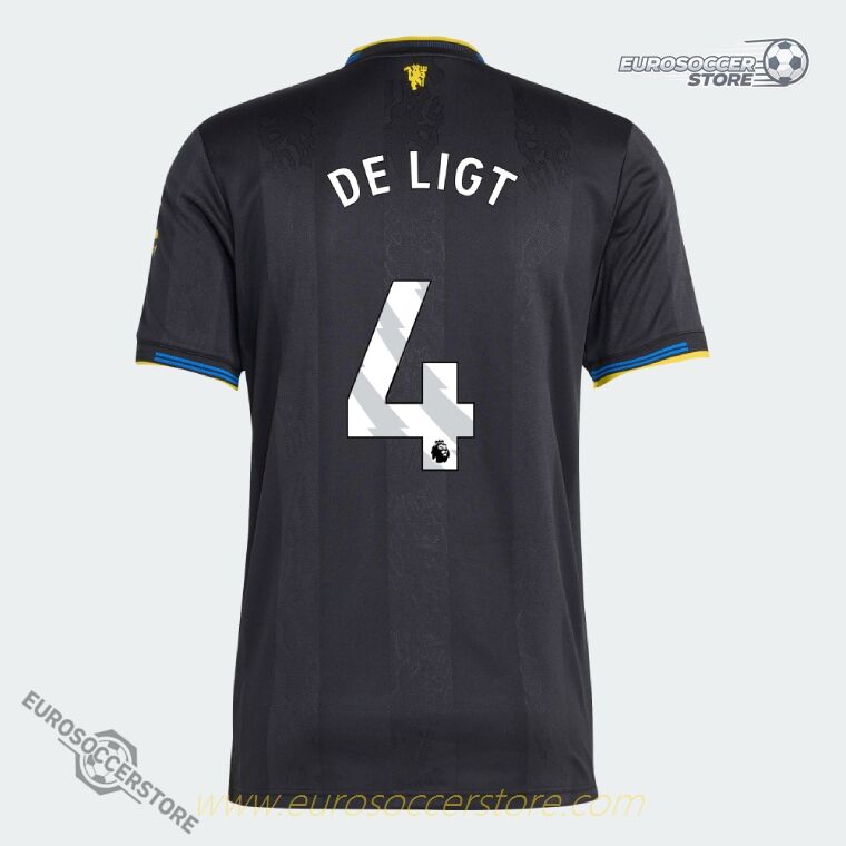 Third Jersey of Manchester United for DE LIGT 4 in 25-26 Season (Player Version)