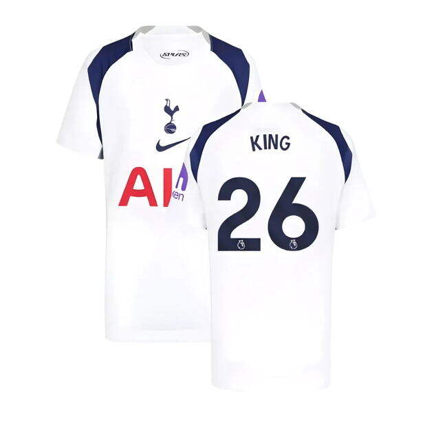 Tottenham Home Football Jersey 2025-20 King 26 M S Kids