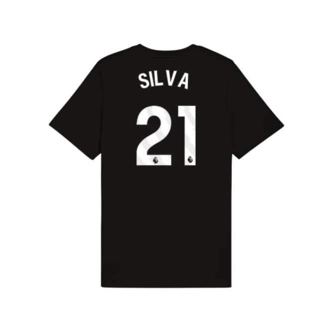 Affordable Man City Silva 21 2025-2026 Man City FtblESS Tee (Black)...