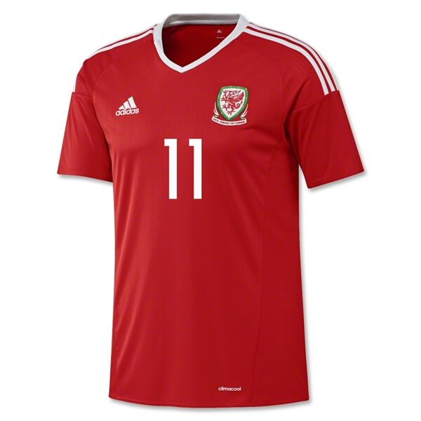 High Quality Official Wales Home 2016 BALE 11 Soccer Jersey Shirt