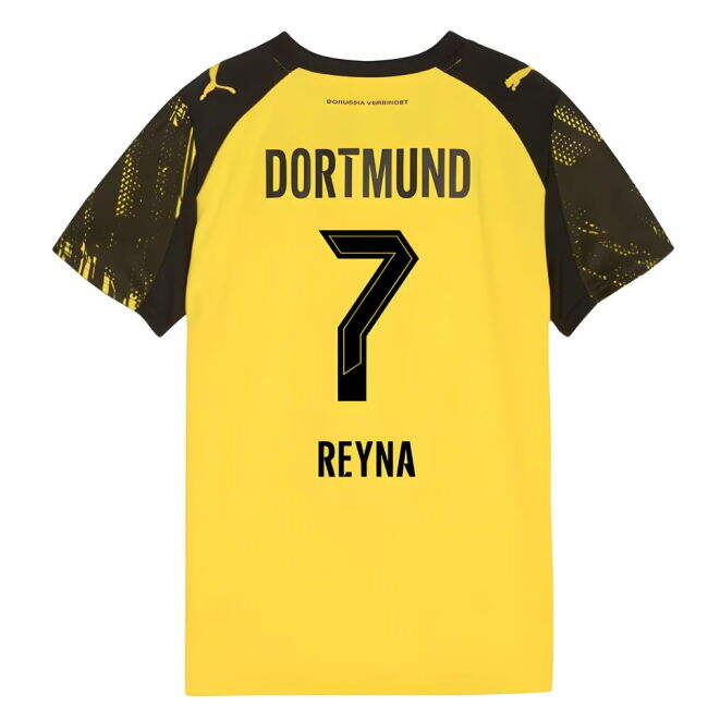 2025-2026 Borussia Dortmund Home Shirt (Kids) (Reyna 7)