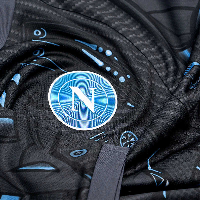 SSC Napoli Ebony Training Soccer Jersey 2025/26 Authentic Kit