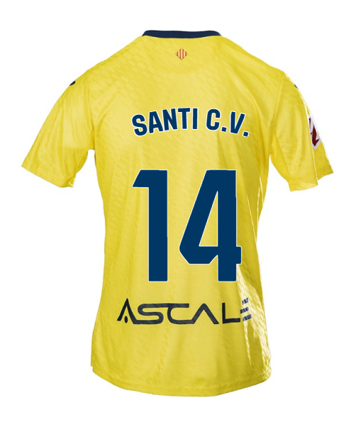 SANTI C.V.'s Villarreal Home Jersey No.14 for the 25-26 Season