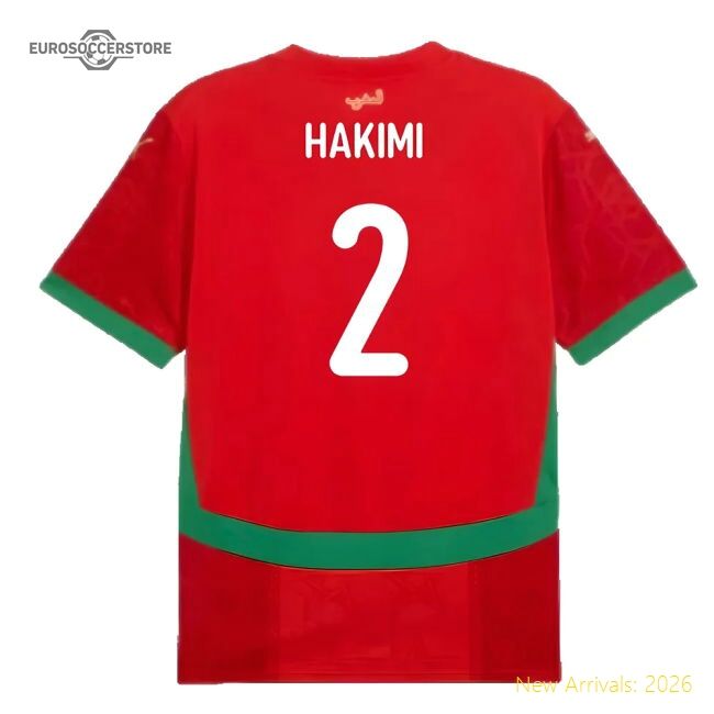 Official Morocco Hakimi 20242025 Home Shirt Classic Climalite