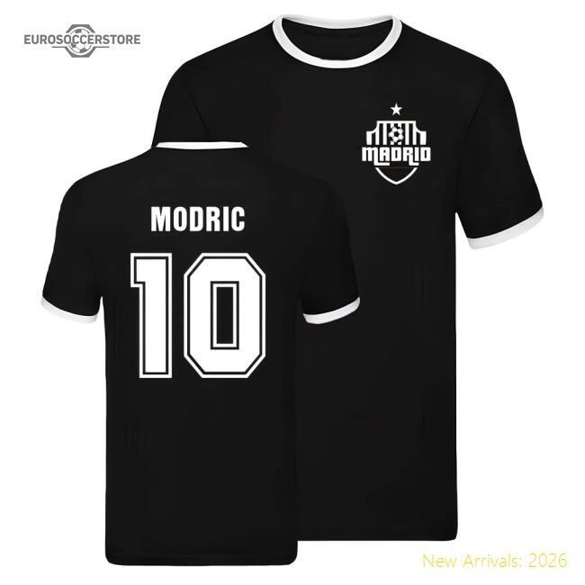 First-class Real Madrid Ringer T-shirt (luka Modric 10)