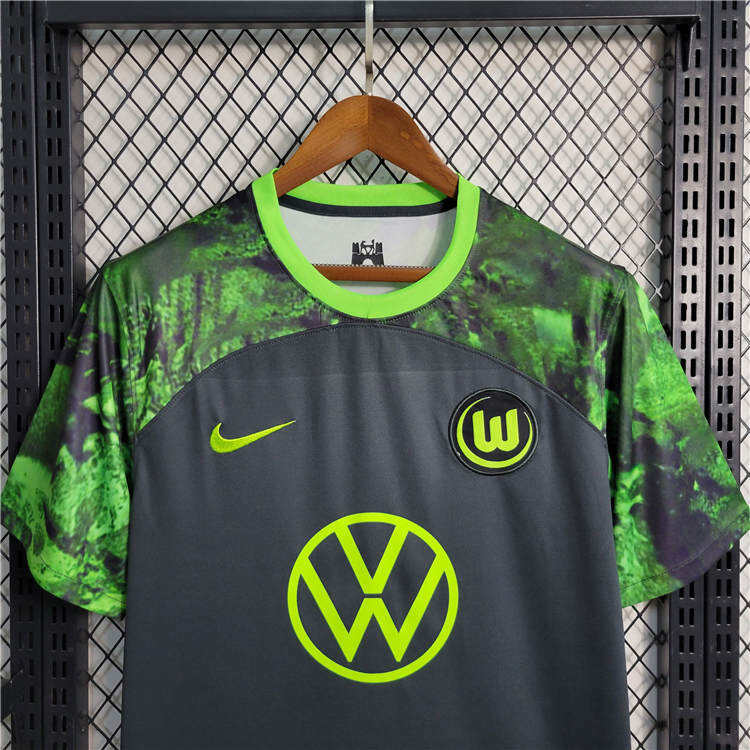Match Quality Wolfsburg 2324 Away Soccer Jersey Football Shirt