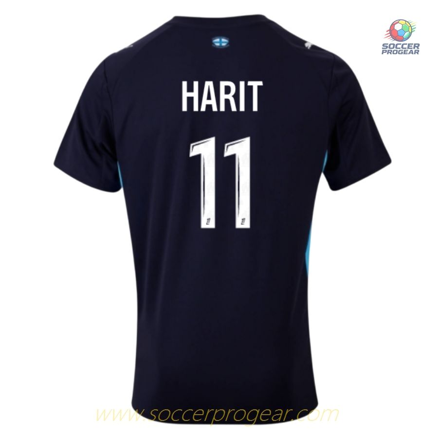 OM Ligue 1 Uber Eats Away Soccer Jersey 2025-2026 Season Harit