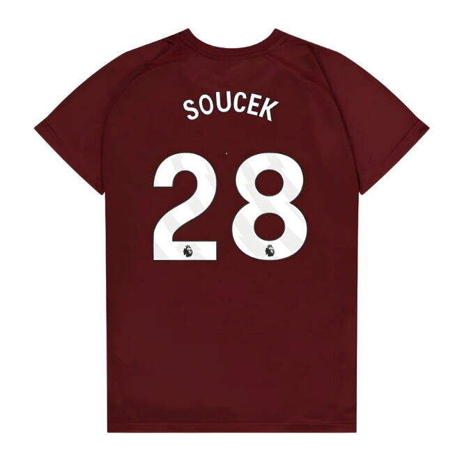 West Ham United Poly T-Shirt (Claret/Blue) - Kids (Soucek 28)