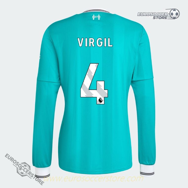 25-26 Season Liverpool Third Long Sleeve Jersey - VIRGIL 4