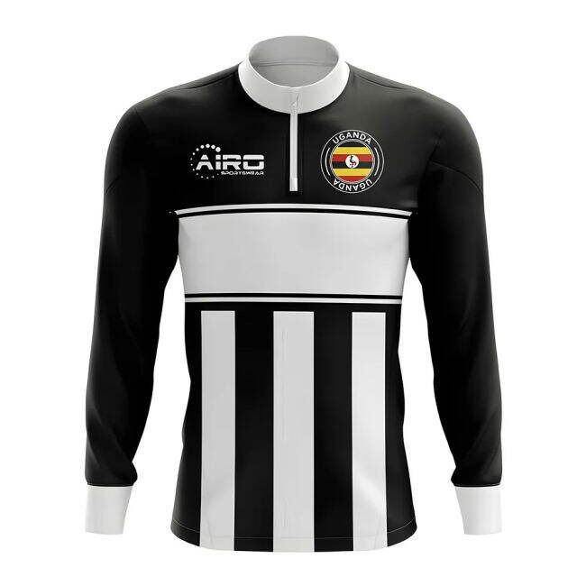 Exclusive-Design Pro-Grade Uganda Concept Football Half Zip Midlayer