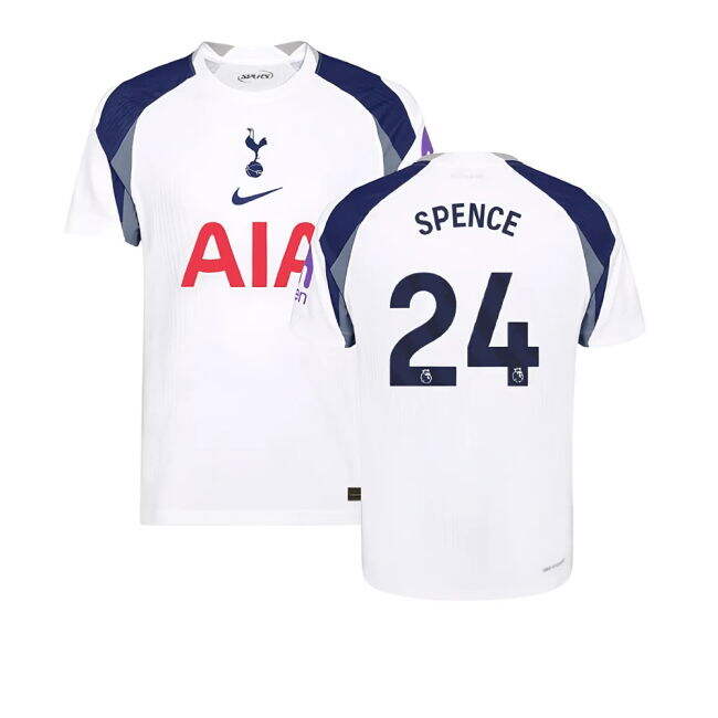 2025-2026 Tottenham Hotspur Authentic Home Shirt (Spence 24) (Fan F...