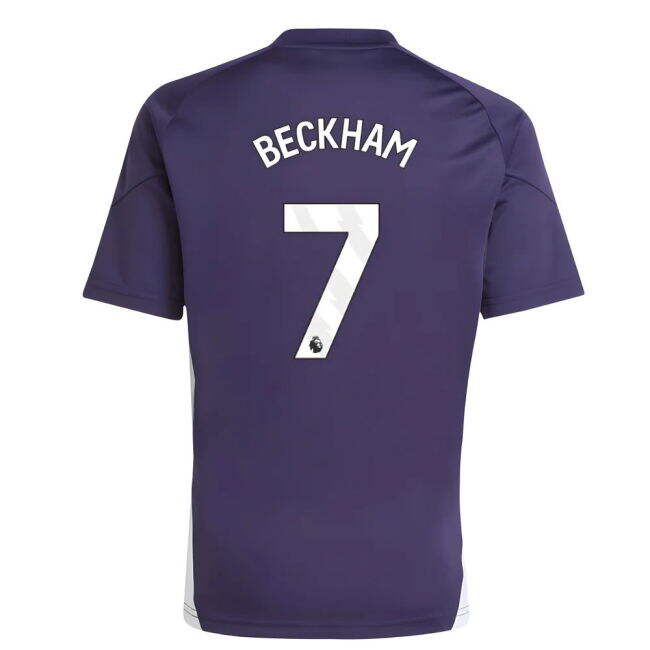 2025-2026 Man Utd Training Jersey (Aurora Plum) - Kids (Beckham 7)