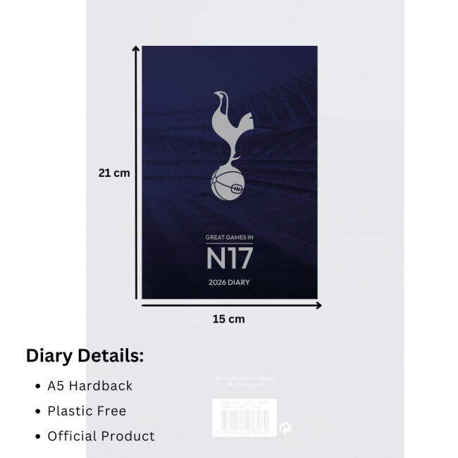 Diary 2026 Tottenham First Team Supporter Shirt - Adults Version