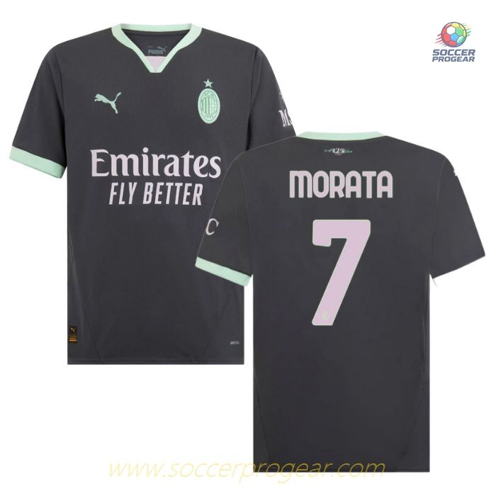 AC Milan Third Team Soccer Jersey 2024/25 Collection Morata
