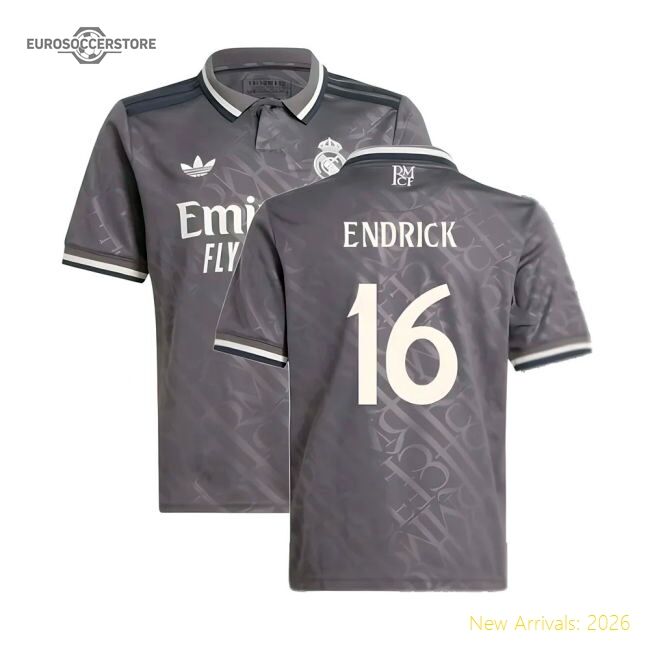 Excellent 2024-2025 Real Madrid Change Jersey (kids) (endrick 16)
